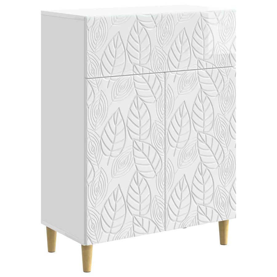 Dressoir Hoogglans Wit 66 x 34,5 x 90 cm Bewerkt hout