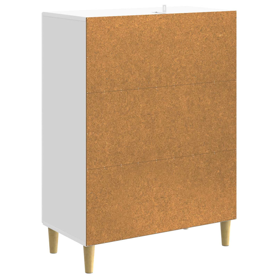 Dressoir Hoogglans Wit 66 x 34,5 x 90 cm Bewerkt hout