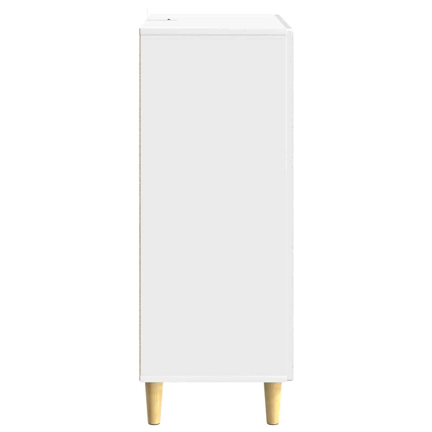 Dressoir Hoogglans Wit 66 x 34,5 x 90 cm Bewerkt hout
