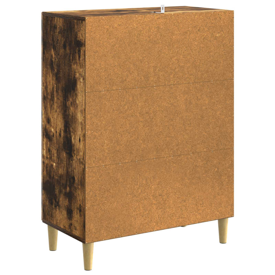 Dressoir Gerookt eiken 66 x 34,5 x 90 cm Bewerkt hout