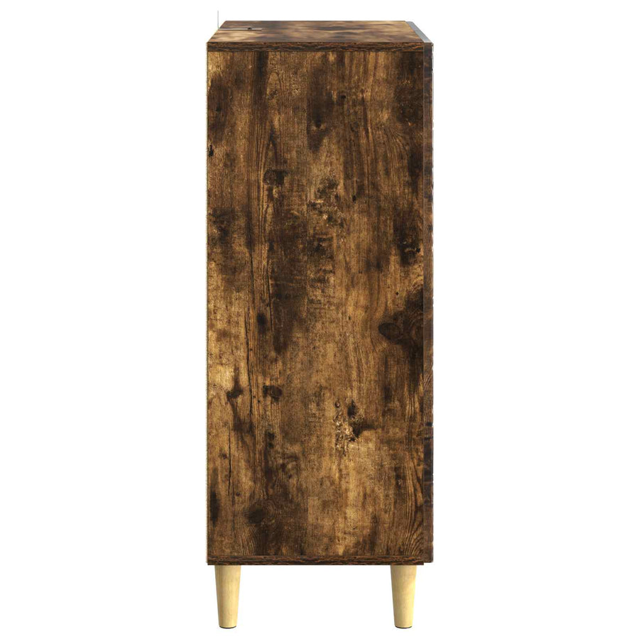 Dressoir Gerookt eiken 66 x 34,5 x 90 cm Bewerkt hout