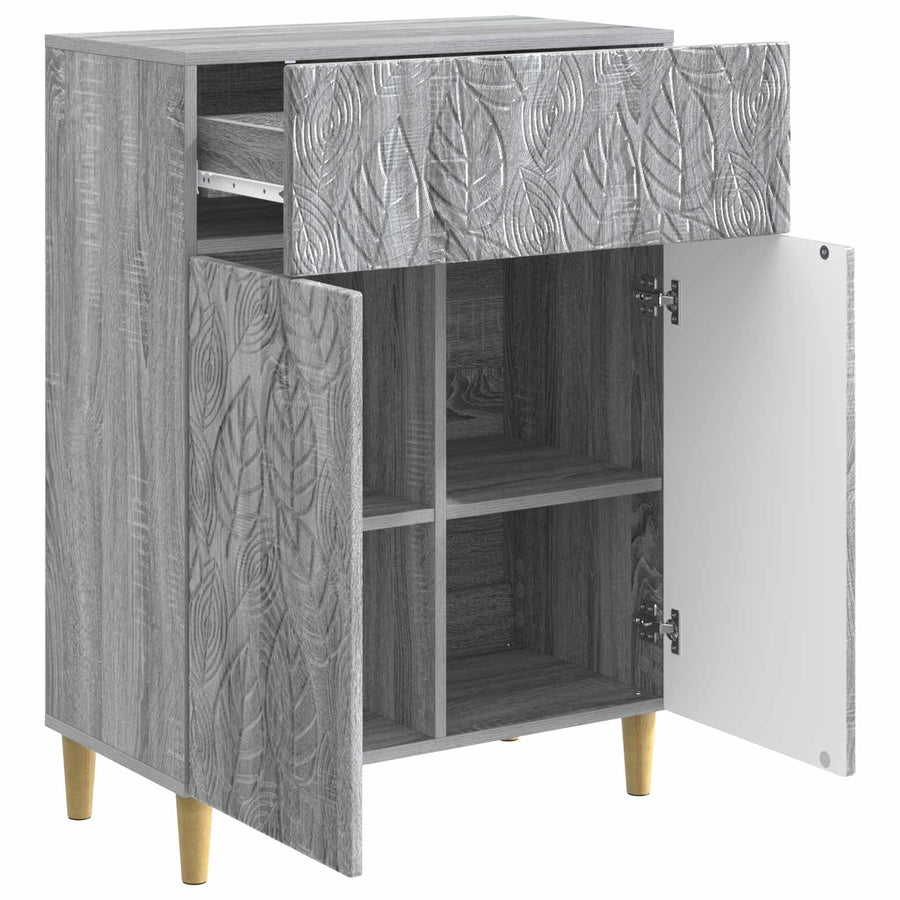 Dressoir Grijs Sonoma 66 x 34,5 x 90 cm Bewerkt hout