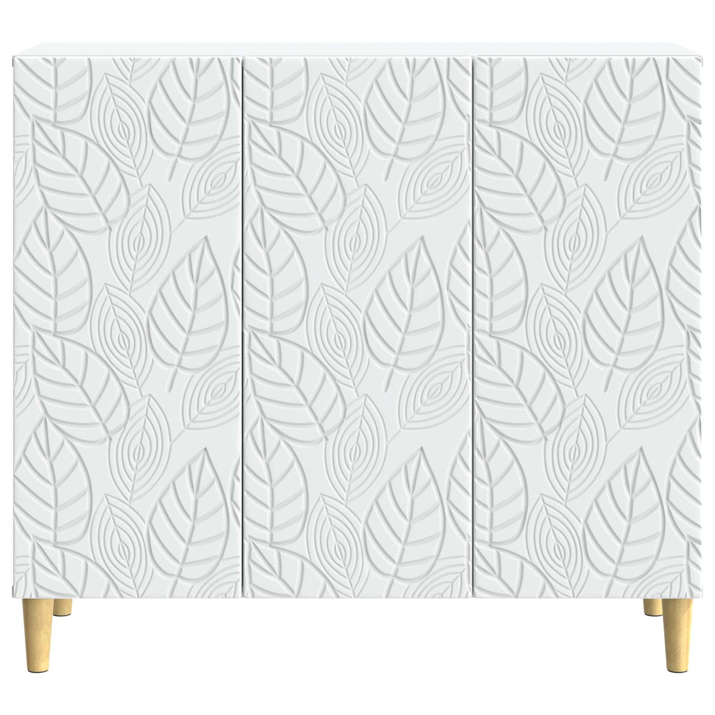 Dressoir Wit 89 x 34,5 x 80 cm Bewerkt hout