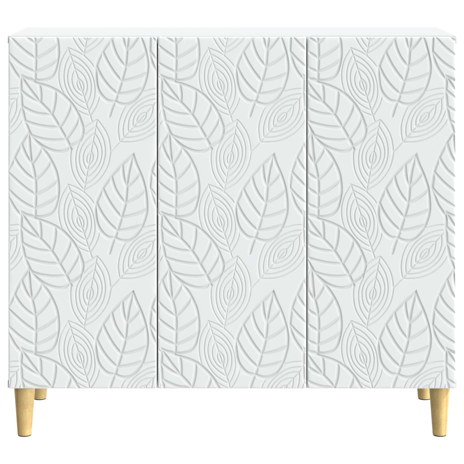 Dressoir Wit 89 x 34,5 x 80 cm Bewerkt hout
