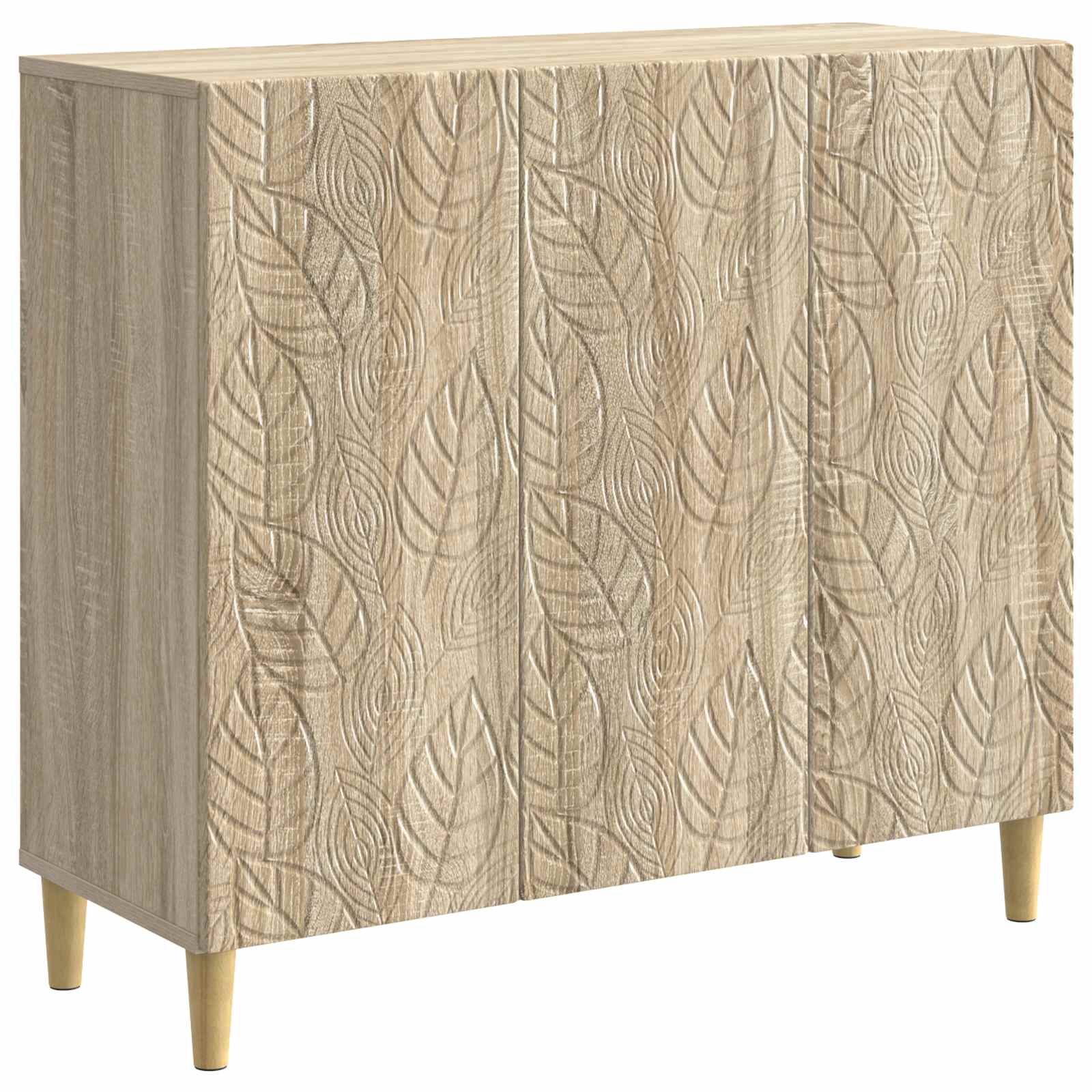 Dressoir Sonoma Eiken 89 x 34,5 x 80 cm Bewerkt hout