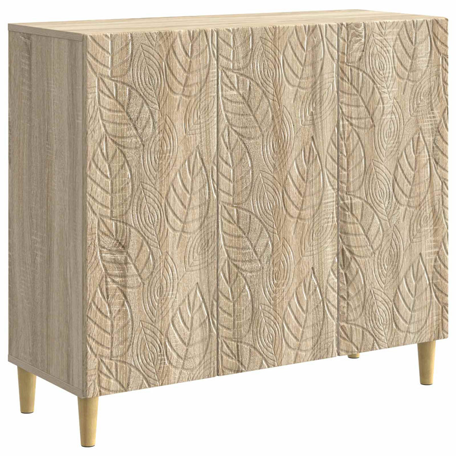 Dressoir Sonoma Eiken 89 x 34,5 x 80 cm Bewerkt hout