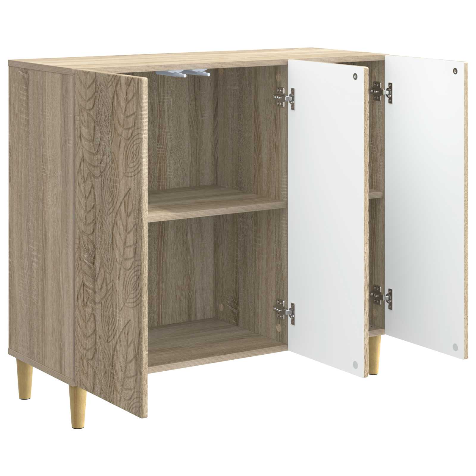 Dressoir Sonoma Eiken 89 x 34,5 x 80 cm Bewerkt hout