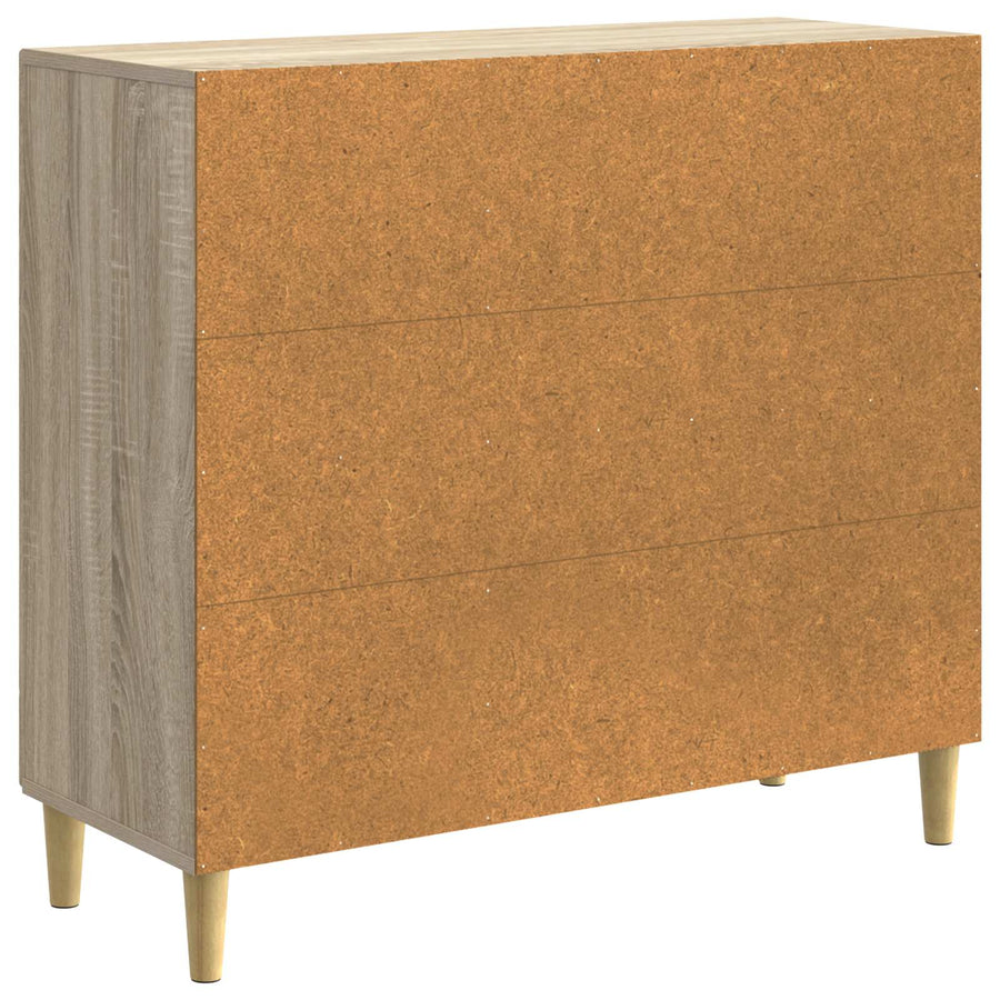 Dressoir Sonoma Eiken 89 x 34,5 x 80 cm Bewerkt hout