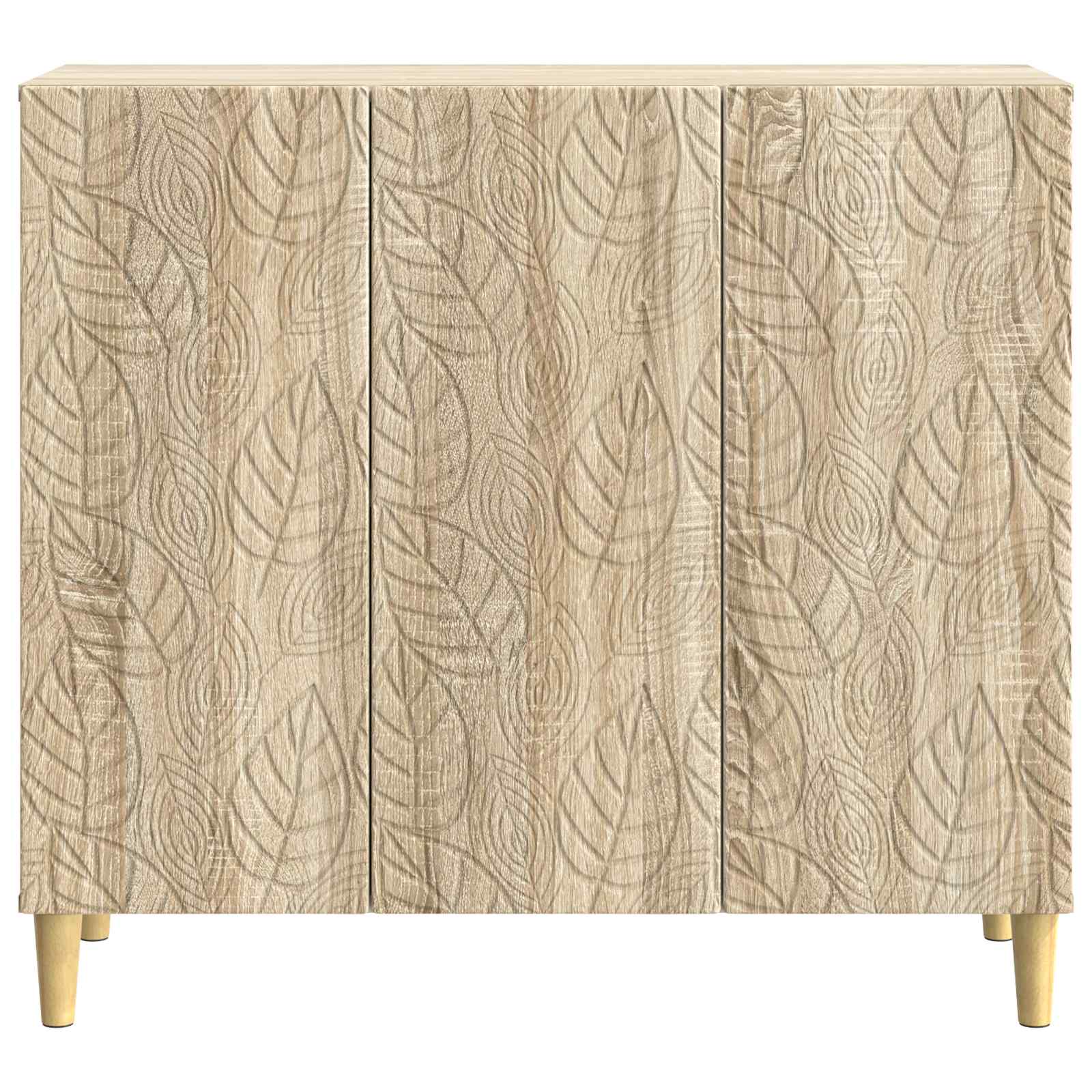 Dressoir Sonoma Eiken 89 x 34,5 x 80 cm Bewerkt hout
