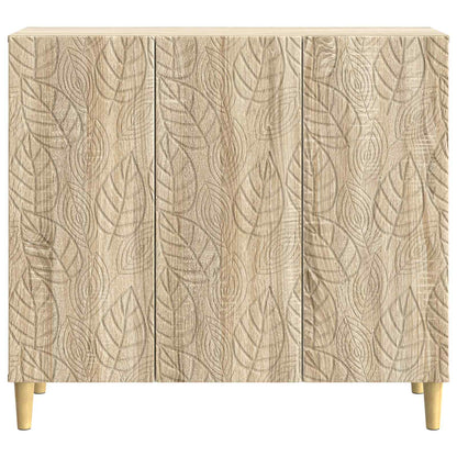 Dressoir Sonoma Eiken 89 x 34,5 x 80 cm Bewerkt hout
