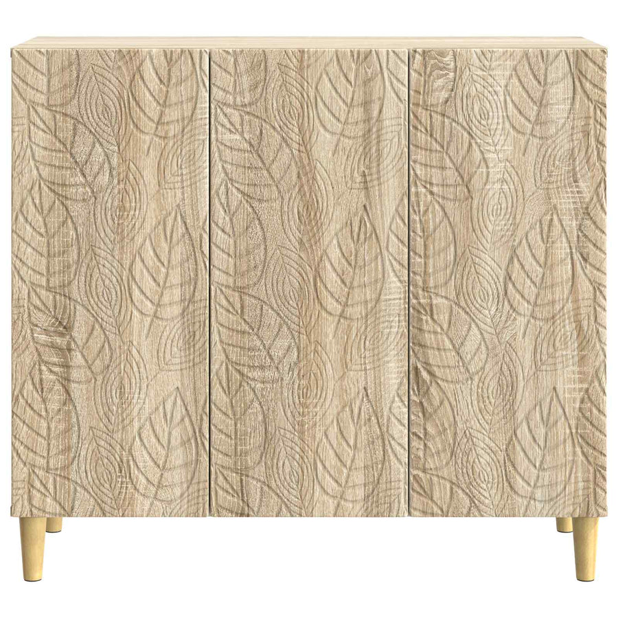 Dressoir Sonoma Eiken 89 x 34,5 x 80 cm Bewerkt hout