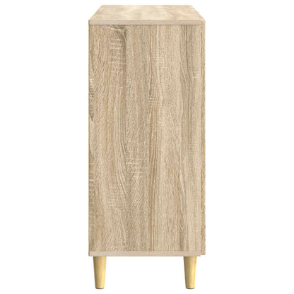Dressoir Sonoma Eiken 89 x 34,5 x 80 cm Bewerkt hout