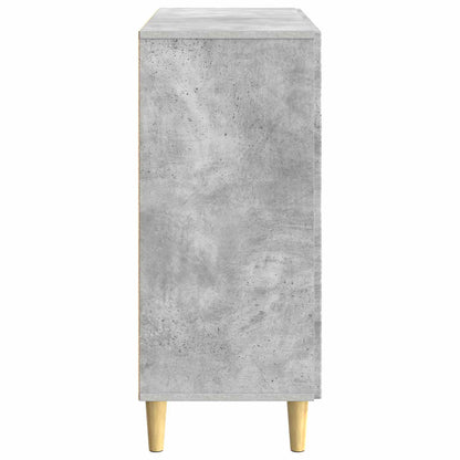 Dressoir Betongrijs 89 x 34,5 x 80 cm Bewerkt hout