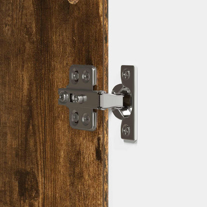 Dressoir Gerookt eiken 89 x 34,5 x 80 cm Bewerkt hout