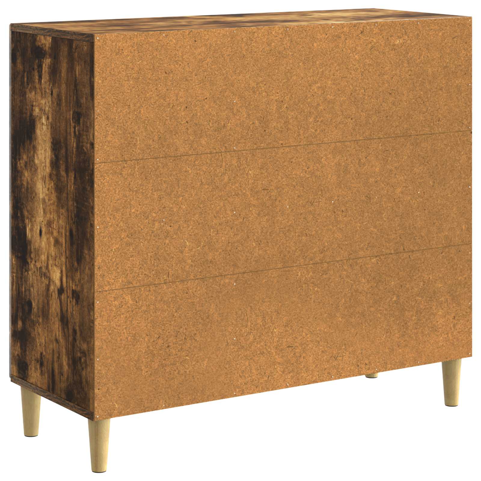 Dressoir Gerookt eiken 89 x 34,5 x 80 cm Bewerkt hout