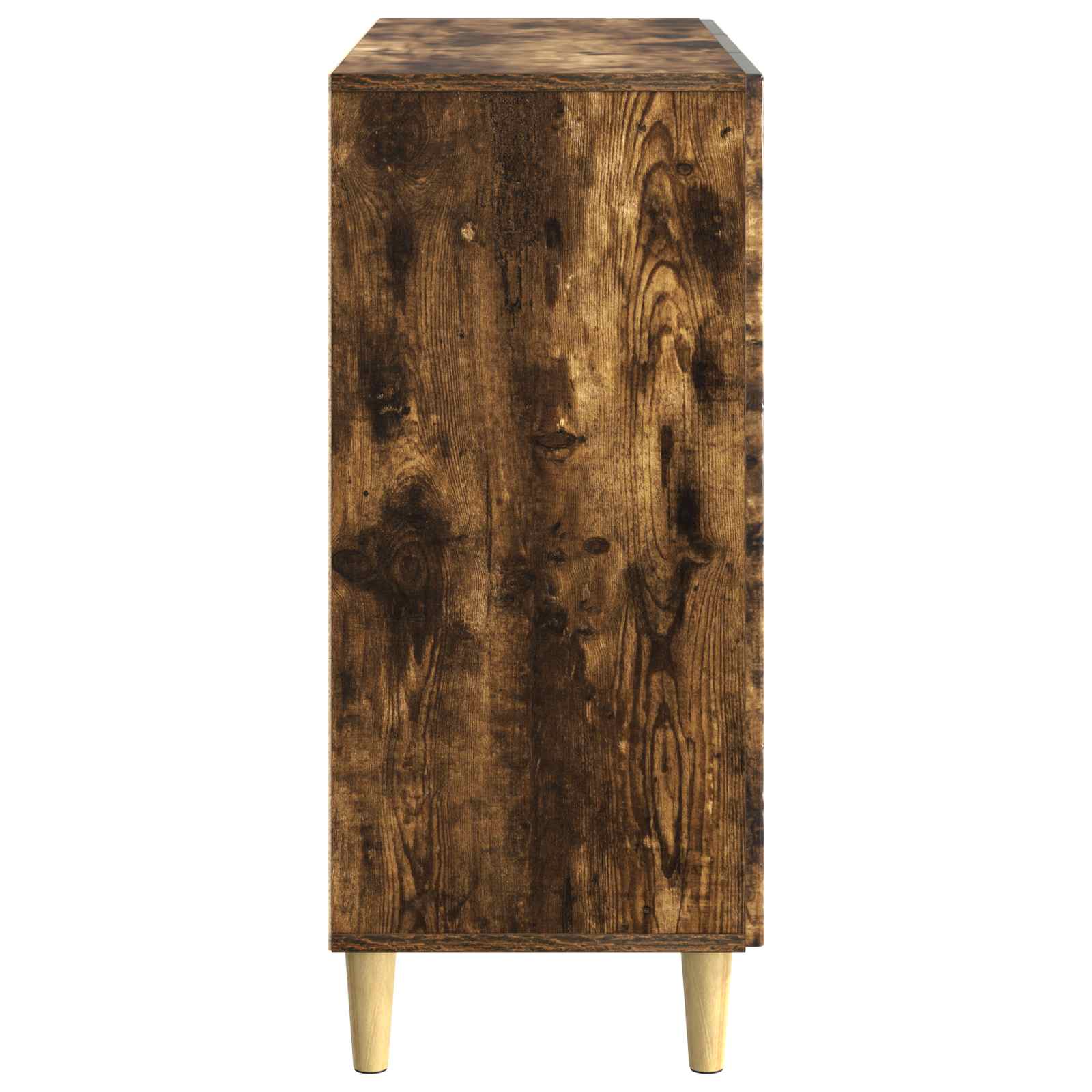 Dressoir Gerookt eiken 89 x 34,5 x 80 cm Bewerkt hout