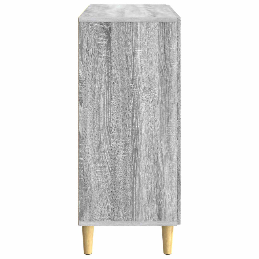 Dressoir Grijs Sonoma 89 x 34,5 x 80 cm Bewerkt hout