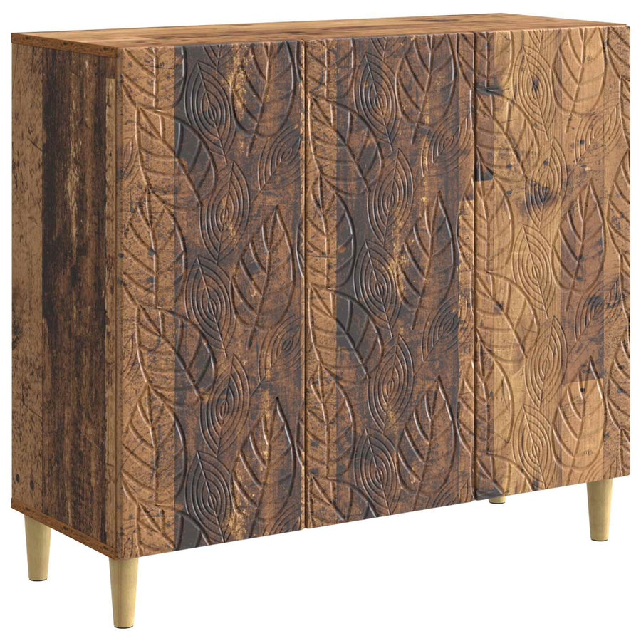Dressoir Oud hout 89 x 34,5 x 80 cm Bewerkt hout