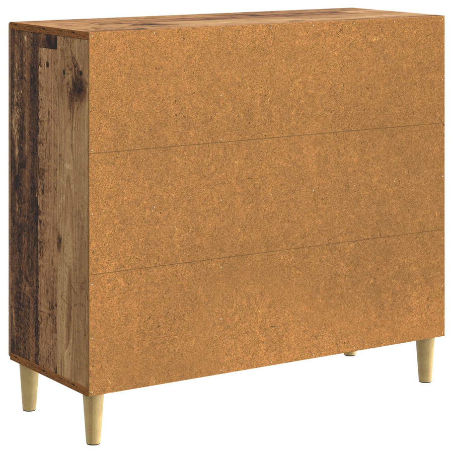Dressoir Oud hout 89 x 34,5 x 80 cm Bewerkt hout