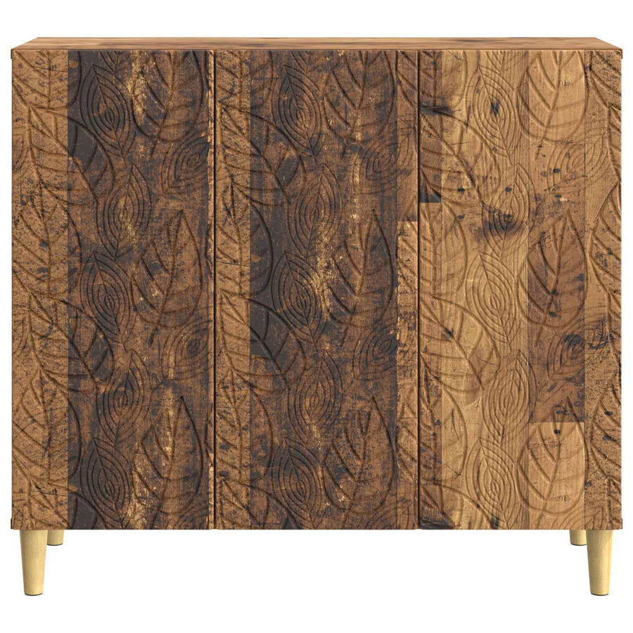 Dressoir Oud hout 89 x 34,5 x 80 cm Bewerkt hout