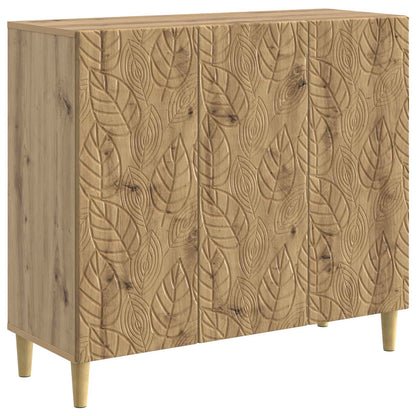 Dressoir Artisanaal eiken 89 x 34,5 x 80 cm Bewerkt hout