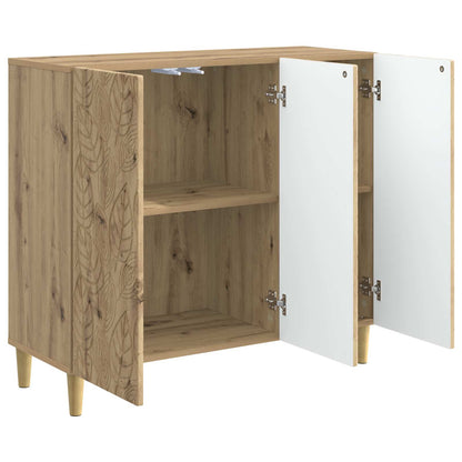 Dressoir Artisanaal eiken 89 x 34,5 x 80 cm Bewerkt hout