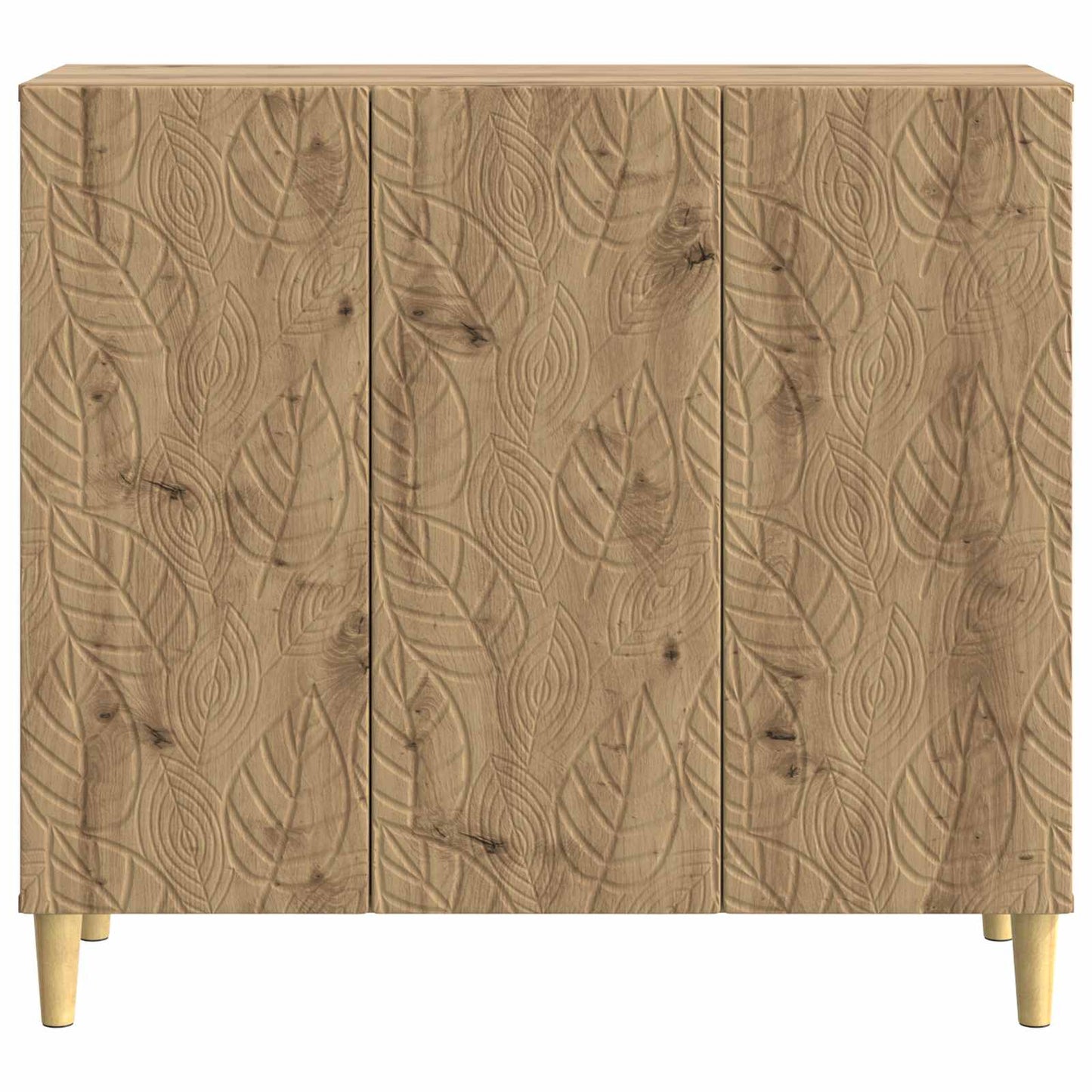 Dressoir Artisanaal eiken 89 x 34,5 x 80 cm Bewerkt hout