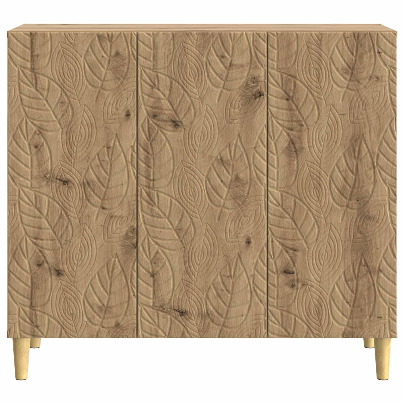 Dressoir Artisanaal eiken 89 x 34,5 x 80 cm Bewerkt hout