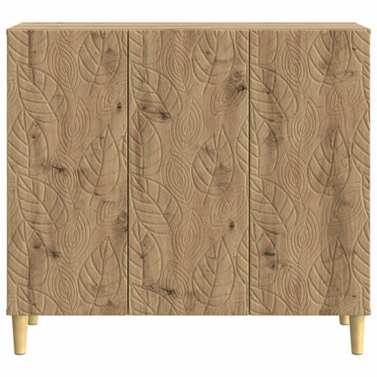 Dressoir Artisanaal eiken 89 x 34,5 x 80 cm Bewerkt hout