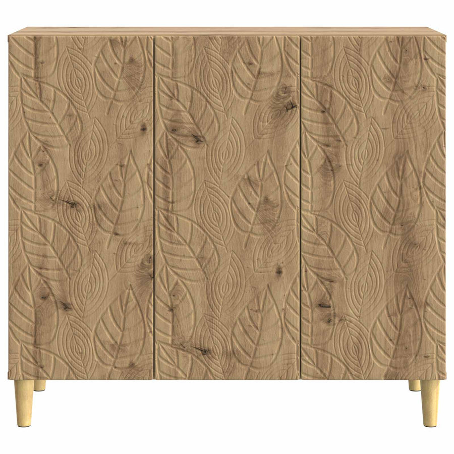 Dressoir Artisanaal eiken 89 x 34,5 x 80 cm Bewerkt hout