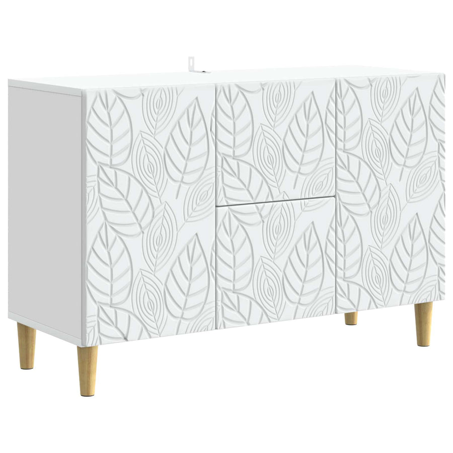 Dressoir Wit 89 x 34,5 x 60 cm Bewerkt hout