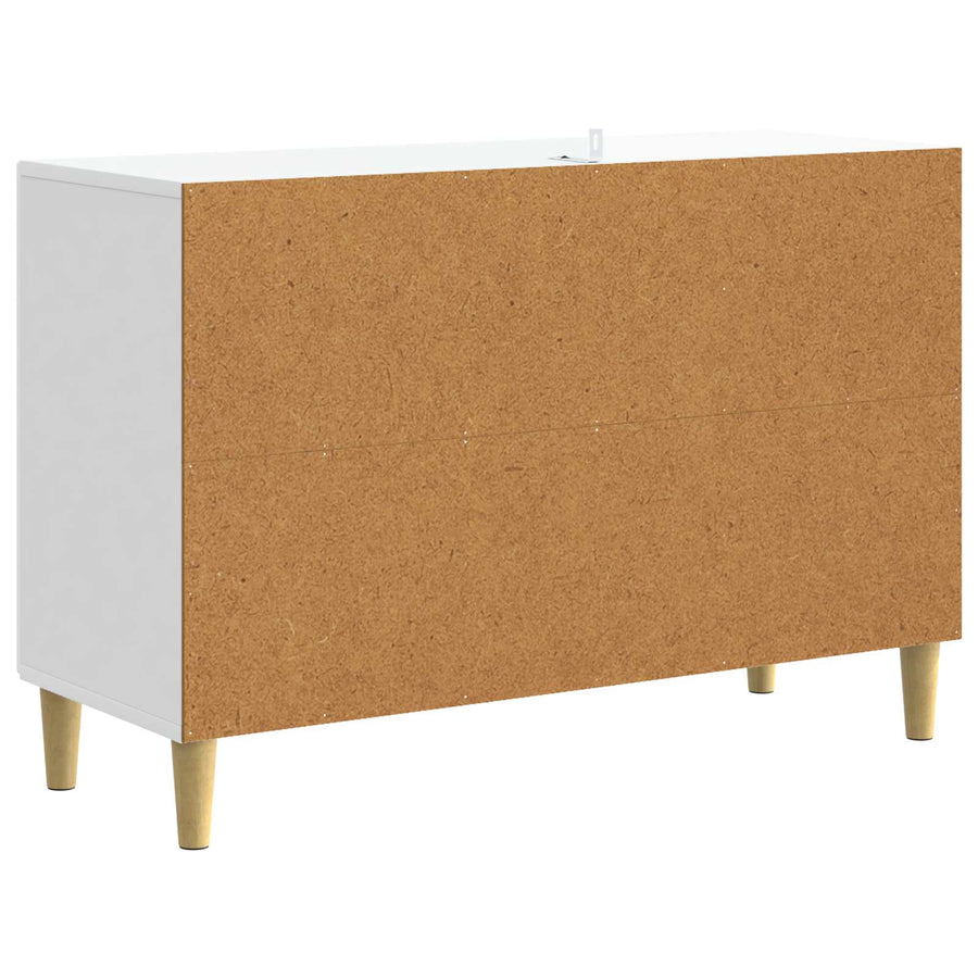 Dressoir Wit 89 x 34,5 x 60 cm Bewerkt hout