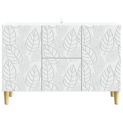 Dressoir Wit 89 x 34,5 x 60 cm Bewerkt hout