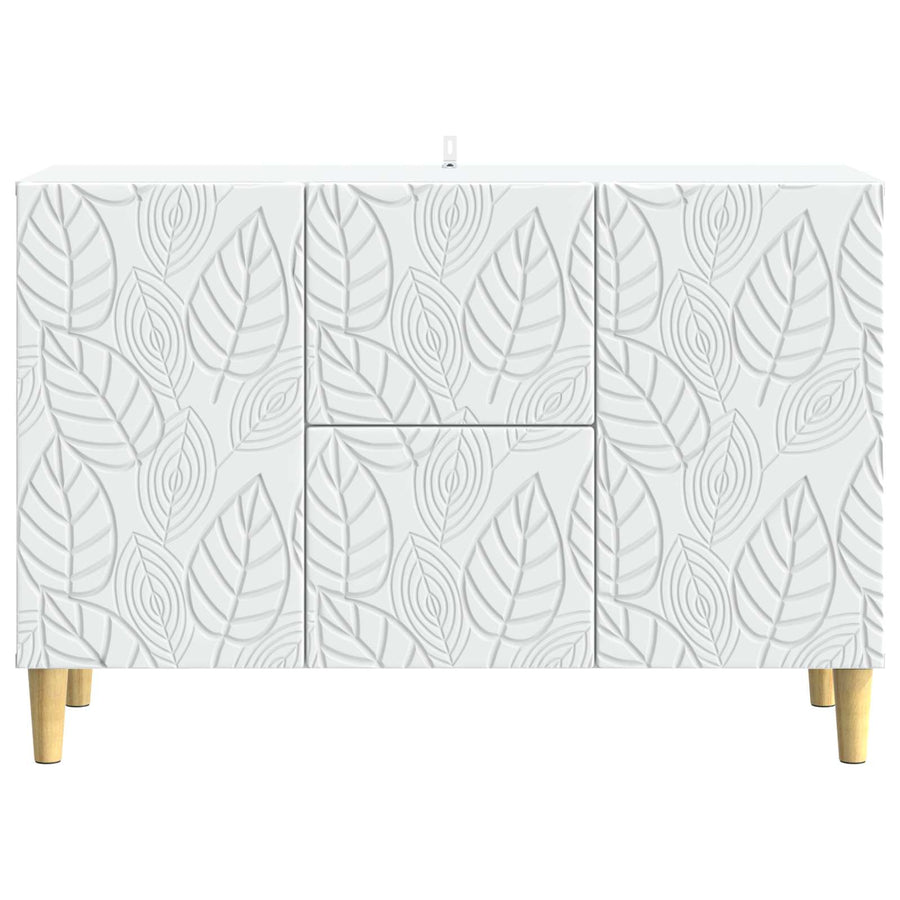 Dressoir Wit 89 x 34,5 x 60 cm Bewerkt hout