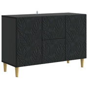 Dressoir 89x34.5x60 cm zwart bewerkt hout