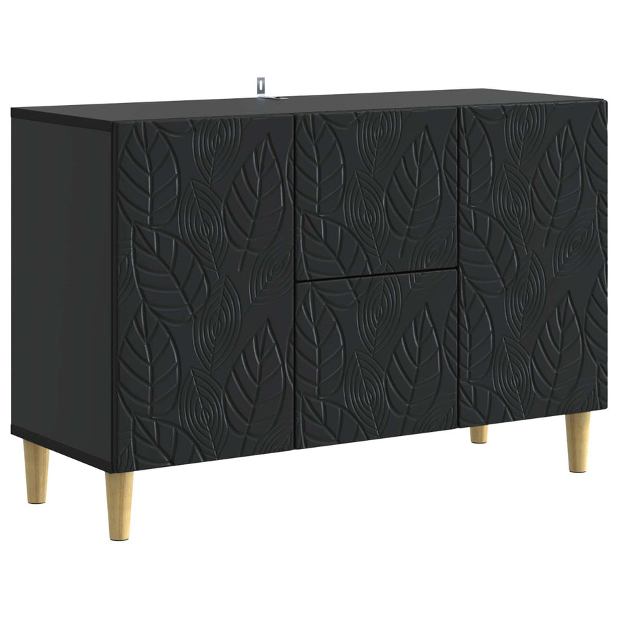 Dressoir Zwart 89 x 34,5 x 60 cm Bewerkt hout