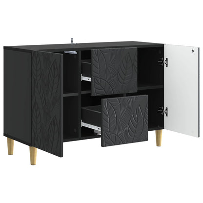 Dressoir Zwart 89 x 34,5 x 60 cm Bewerkt hout