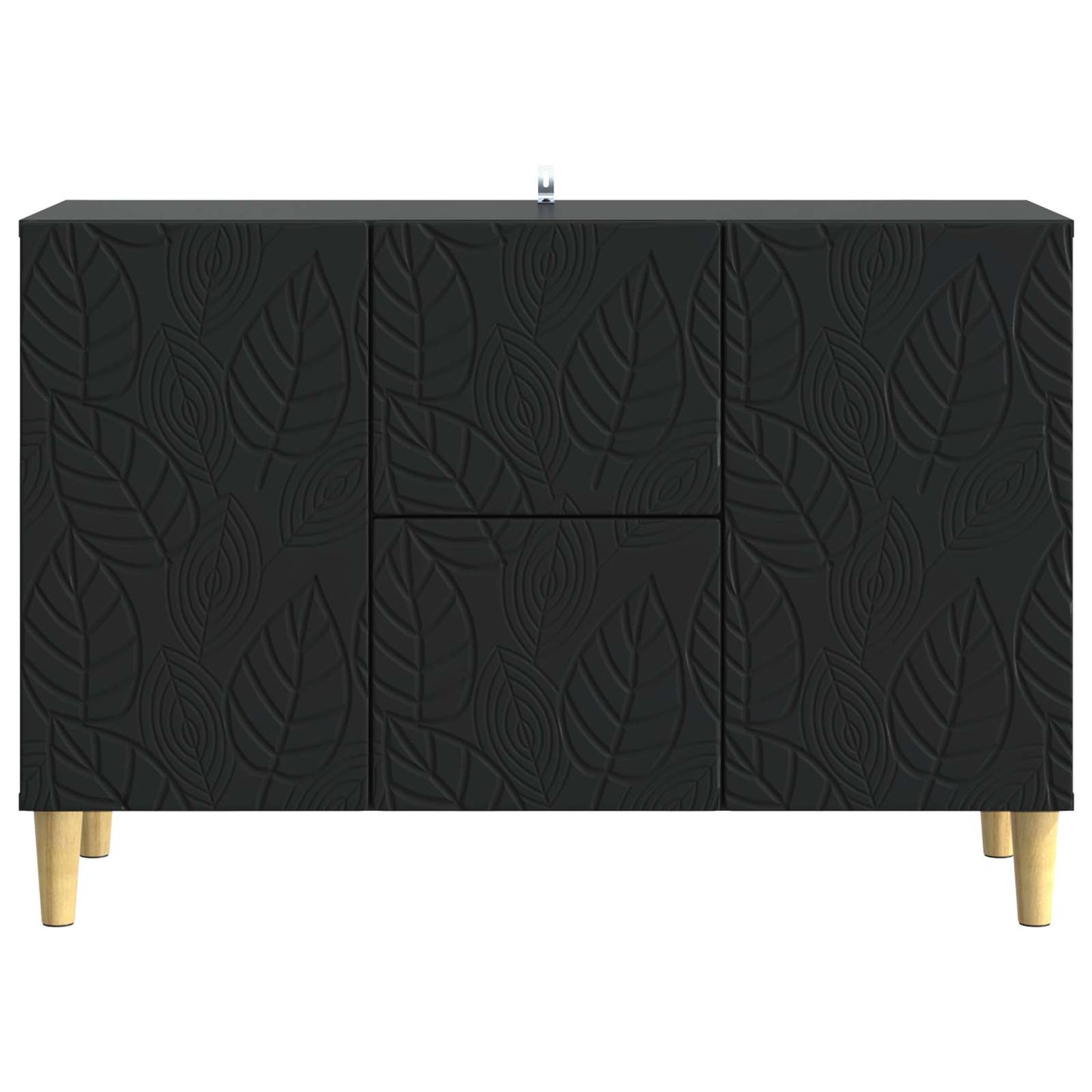Dressoir Zwart 89 x 34,5 x 60 cm Bewerkt hout