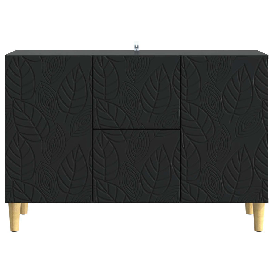 Dressoir Zwart 89 x 34,5 x 60 cm Bewerkt hout