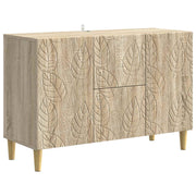 Dressoir bewerkt hout 89x34,5x60 cm sonoma eiken