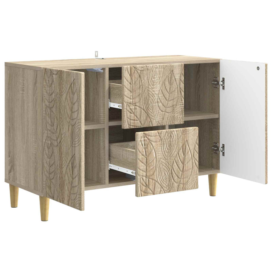 Dressoir Sonoma Eiken 89 x 34,5 x 60 cm Bewerkt hout