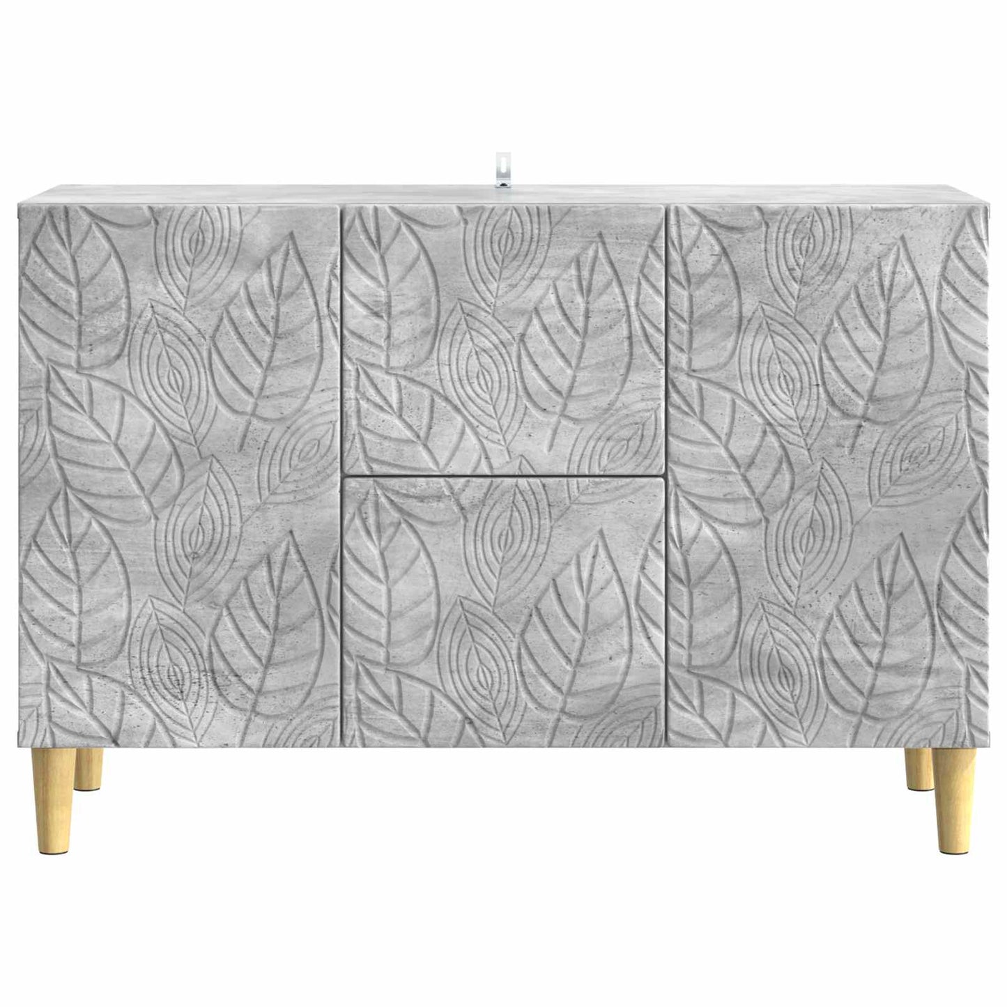 Dressoir Betongrijs 89 x 34,5 x 60 cm Bewerkt hout