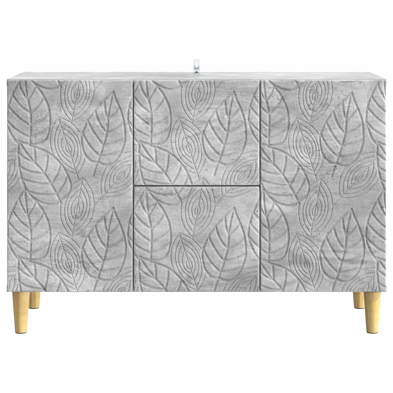 Dressoir Betongrijs 89 x 34,5 x 60 cm Bewerkt hout