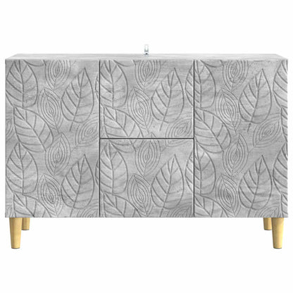 Dressoir Betongrijs 89 x 34,5 x 60 cm Bewerkt hout