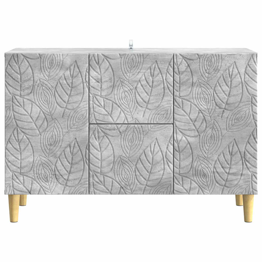 Dressoir Betongrijs 89 x 34,5 x 60 cm Bewerkt hout