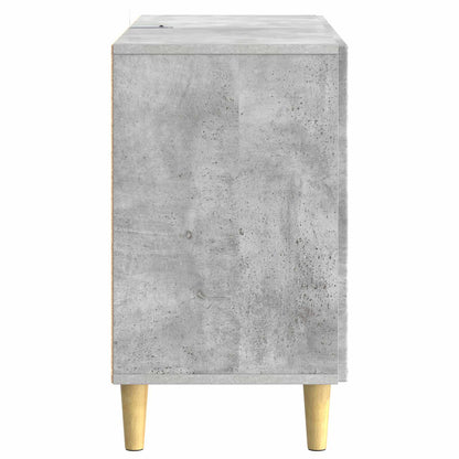 Dressoir Betongrijs 89 x 34,5 x 60 cm Bewerkt hout
