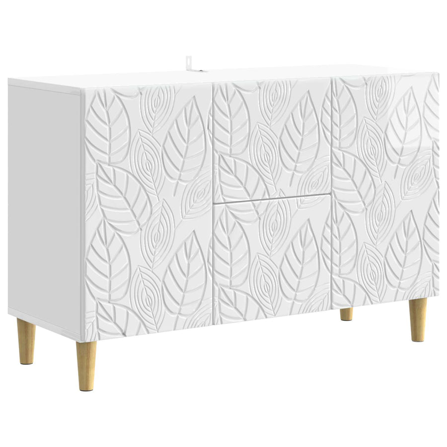 Dressoir Hoogglans Wit 89 x 34,5 x 60 cm Bewerkt hout