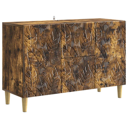Dressoir Gerookt eiken 89 x 34,5 x 60 cm Bewerkt hout