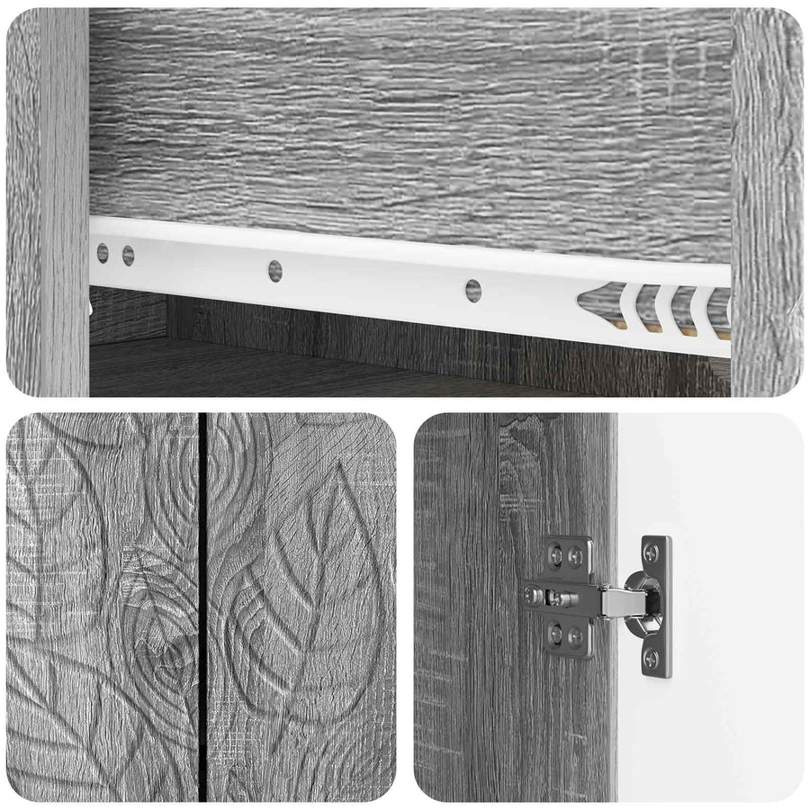 Dressoir Grijs Sonoma 89 x 34,5 x 60 cm Bewerkt hout