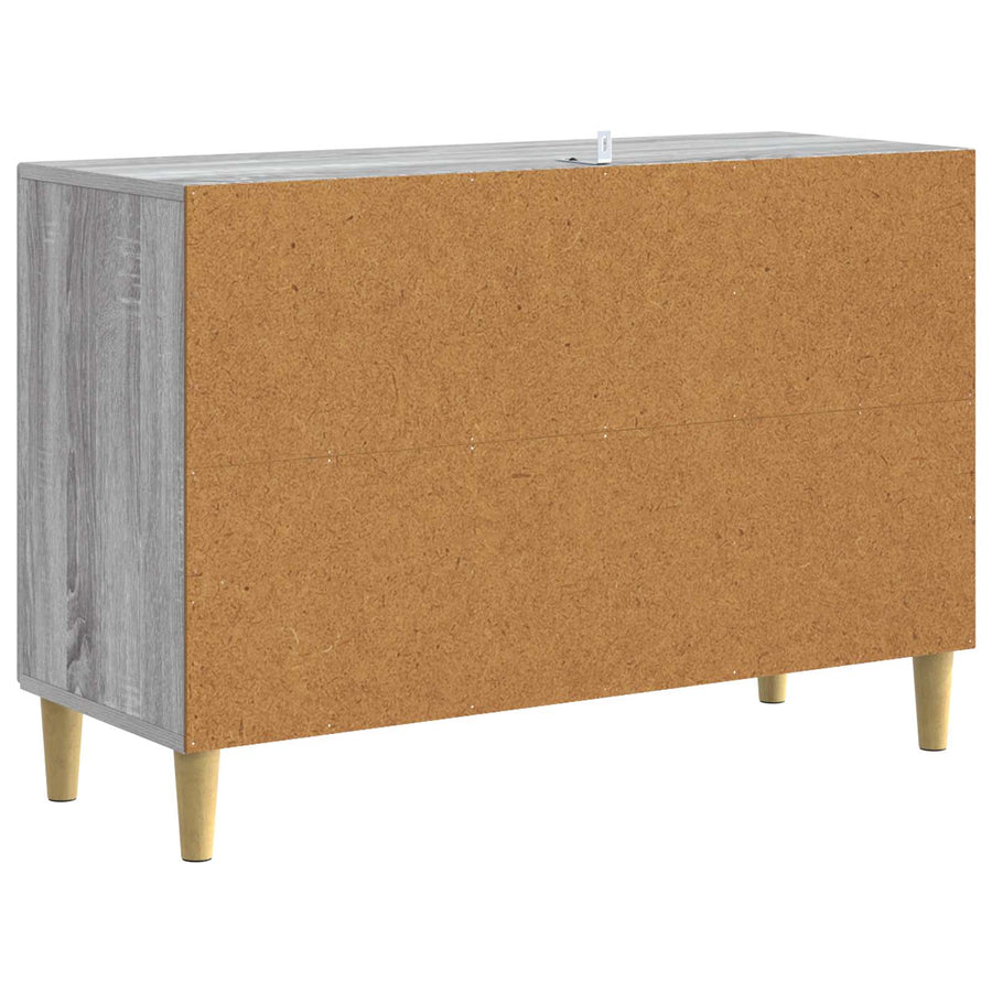 Dressoir Grijs Sonoma 89 x 34,5 x 60 cm Bewerkt hout